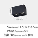 GobekUsa LED Adjustable Angle Spotlight Ceiling Lights for Background Wall and Aisle