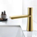 GobekUsa Brushed Gold Basin Faucet - Elegant Brass Bathroom Mixer Tap for Lavatory