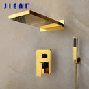 GobekUsa Golden Plated Brass Shower Mixer Set