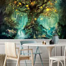 GobekUsa Ancient Trees Tapestry: Psychedelic 3D Print Wall Hanging for Boho Decor