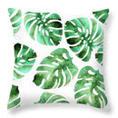 GobekUsa Green Leaves Decorative Throw Pillowcase 45*45cm for Sofa Home Decor