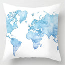 GobekUsa Blue Geometric Marble Stripe Line Pillowcases for Car Sofa Decor