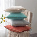 GobekUsa Linen Fringe Cushion Cover: Blue Grey Yellow Red Green for Sofa Bed