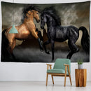 GobekUsa Galloping Horse Tapestry Wall Hanging Psychedelic Bohemian Hippie Carpet Art