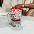 GobekUsa Crystal Lucky Cat Glass Figurine - Fengshui Home Decor & Paperweight