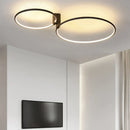 GobekUsa LED Round Ceiling Lamp Scandinavian Design White Black Gold Metal Aluminum
