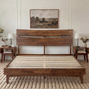 Aurora Solid Wood Bed Frame by Megsu