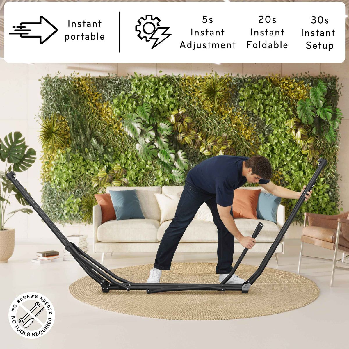 Tranquillo UniGen Transforming Hammock Stand for Ultimate Relaxation, photo 26 of 30