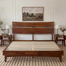 Aurora Solid Wood Bed Frame by Megsu