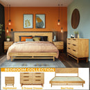 Elara Solid Wood Dresser with 6 Drawers