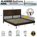 Alander Solid Wood Bed Frame by Megsu