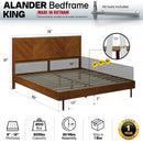 Alander Solid Wood Bed Frame by Megsu