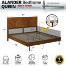 Alander Solid Wood Bed Frame by Megsu
