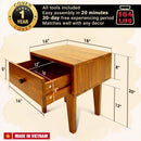 Sofia Solid Wood Nightstand by Megsu