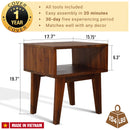 Serena Solid Wood Nightstand by Megsu