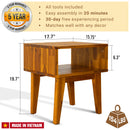 Serena Solid Wood Nightstand