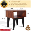 Serena Solid Wood Nightstand by Megsu