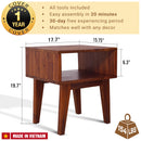 Serena Solid Wood Nightstand by Megsu