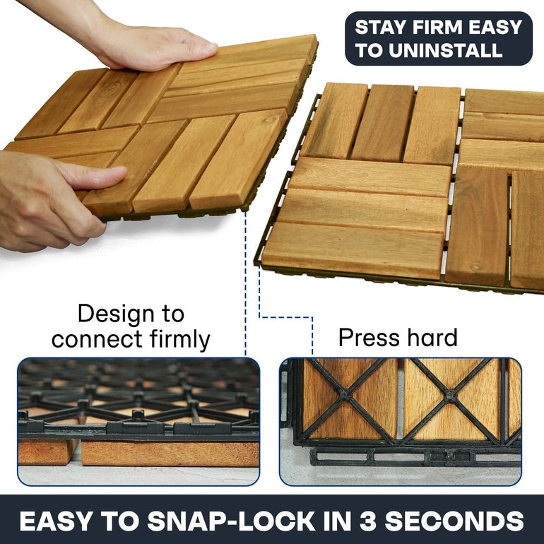 Solid Wood Deck Tiles Set 10, photo 12 of 18