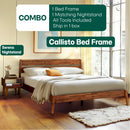 Callisto Solid Wood Bed Frame by Megsu
