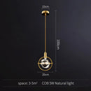 GobekUsa Gold Crystal Pendant Light Chandelier for Living Room Kitchen LED Art Deco