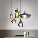 GobekUsa Glass Pendant Lights for Home Art Decor and Coffee Bar, Nordic Style Kitchen Island Lighting.