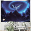 GobekUsa Chinese Dragon Castle Totem Tapestry Wall Hanging Beach Mat Tapis Decor
