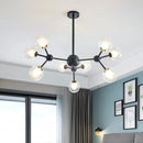 GobekUsa Black Postmodern Sputnik Chandelier for Dining Room and Home Decor