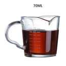 GobekUsa Glass Espresso Milk Jug With Handle: Heat-resisting, Double/Single Mouth, Glass Scale Measure Mugs