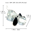 GobekUsa Crystal Puppy Dog Glass Animal Figurine Collectible Home Decor Gift