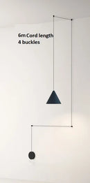 GobekUsa Geometric LED Pendant Light for Living Room Bedside - Nordic Style Glam Fixtures