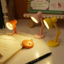 GobekUsa LED Mini Desk Lamp with Clip, Foldable Design, Magnetic Base, Eye Protection, for Bedroom & Study