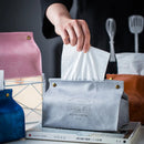 GobekUsa Leather Tissue Box Holder - Nordic Style Decor Storage Case