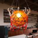 GobekUsa Basketball Style Pendant Light for Kids' Room and Cafe