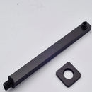 GobekUsa 12" Matte Black Rainfall Shower Head Set with Shower Arm