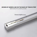GobekUsa 1m Black White Aluminum 2-Wire Connector Track Rail Spotlight Fitting