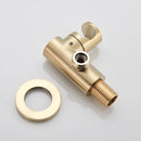 GobekUsa Golden Bathtub Faucet with Rotating Spout and Wall Mount - Plastic Hand Shower