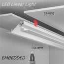 GobekUsa 1m Trimless LED Aluminum Profile for Hidden Backlighting Linear Strip Light