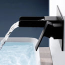 GobekUsa Blanoir Black Chrome Waterfall Basin Mixer Tap Set
