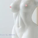 GobekUsa Abstract Nude Female Ceramic Vase Black White Home Decor Ornament
