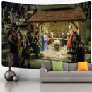 GobekUsa Camel Starlight Oil Painting Tapestry Wall Hanging - Christmas Boho Psychedelic Home Decor