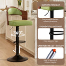 Swivel Bar Stool — Rustic Modern Height Adjustable Seat