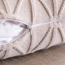 GobekUsa Knit Cushion Cover 45x45cm Nordic Style Home Decoration Brown Grey IvoryiscowayReversible
