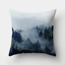 GobekUsa Green Tropical Leaves Forest Pillowcase - Natural Mountain Ocean Wave Decor