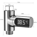 GobekUsa LED Shower Thermometer with Temperature Display - Baby Safe Heat Gauge