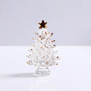 GobekUsa Crystal Christmas Tree Mini Figurine Handmade Glass Collectible Decoration