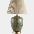 GobekUsa American Style Ceramic Table Lamp Bedroom Living Room Study Tea Table Lamp