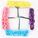 GobekUsa 144pcs 2cm Artificial Paper Flowers for Wedding DIY Decoration