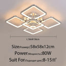 GobekUsa LED Chandelier: Remote Dimmable Indoor Lighting for Bedroom, Restaurant, Living Room