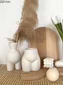 GobekUsa Abstract Human Body Vase - Ceramic Half-length Home Decoration